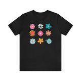 Load image into Gallery viewer, 9x9 Flowers Unisex Jersey Short Sleeve Tee