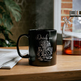 Load image into Gallery viewer, Alice&#39;s Drink Me 11oz Black Mug