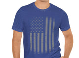 Load image into Gallery viewer, American Flag Unisex Jersey Short Sleeve Tee.