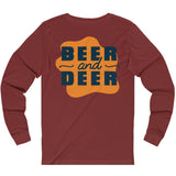 Load image into Gallery viewer, Beer &amp; Deer Unisex Jersey Long Sleeve Tee