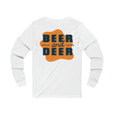 Load image into Gallery viewer, Beer &amp; Deer Unisex Jersey Long Sleeve Tee