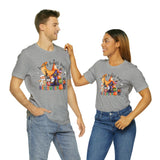 Load image into Gallery viewer, 5 Person Family Fright Night Unisex Jersey Short Sleeve Tee