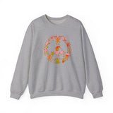 Load image into Gallery viewer, Christmas Peace Wreath Unisex Heavy Blend™ Crewneck Sweatshirt