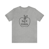 Load image into Gallery viewer, Back to School Apple Unisex Jersey Short Sleeve Tee