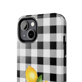 Load image into Gallery viewer, Buffalo Plaid Lemon Tough iPhone Cases