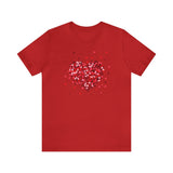 Load image into Gallery viewer, Confetti Valentine Heart Unisex Jersey Short Sleeve Tee