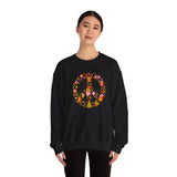 Load image into Gallery viewer, Christmas Peace Wreath Unisex Heavy Blend™ Crewneck Sweatshirt