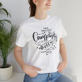 Load image into Gallery viewer, Camping Queen Unisex Jersey Short Sleeve Tee.