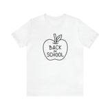 Load image into Gallery viewer, Back to School Apple Unisex Jersey Short Sleeve Tee