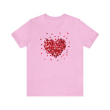 Load image into Gallery viewer, Confetti Valentine Heart Unisex Jersey Short Sleeve Tee