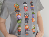 Load image into Gallery viewer, 9x9 Halloween Characters Unisex Jersey Short Sleeve Tee.