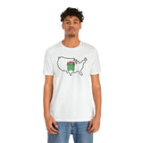 Load image into Gallery viewer, America Dumpster Fire Unisex Jersey Short Sleeve Tee.