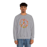 Load image into Gallery viewer, Christmas Peace Wreath Unisex Heavy Blend™ Crewneck Sweatshirt