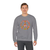 Load image into Gallery viewer, Christmas Peace Wreath Unisex Heavy Blend™ Crewneck Sweatshirt