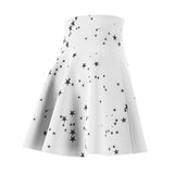 Load image into Gallery viewer, Black Stars Women&#39;s Skater Skirt (AOP)