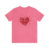 Load image into Gallery viewer, Confetti Valentine Heart Unisex Jersey Short Sleeve Tee