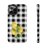 Load image into Gallery viewer, Buffalo Plaid Lemon Tough iPhone Cases