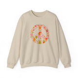 Load image into Gallery viewer, Christmas Peace Wreath Unisex Heavy Blend™ Crewneck Sweatshirt