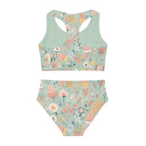 Load image into Gallery viewer, Blooming Petals Girls Two Piece Swimsuit