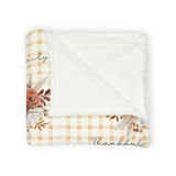 Load image into Gallery viewer, Blessed Thankful Family Autumn Soft Polyester Blanket