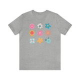 Load image into Gallery viewer, 9x9 Flowers Unisex Jersey Short Sleeve Tee