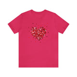 Load image into Gallery viewer, Confetti Valentine Heart Unisex Jersey Short Sleeve Tee