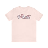 Load image into Gallery viewer, Anime Valentines Bunnies Unisex Jersey Short Sleeve Tee