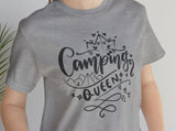 Load image into Gallery viewer, Camping Queen Unisex Jersey Short Sleeve Tee.