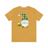 Load image into Gallery viewer, 3 Gnomes Happy St Patrick&#39;s Day Unisex Jersey Short Sleeve Tee