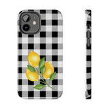 Load image into Gallery viewer, Buffalo Plaid Lemon Tough iPhone Cases