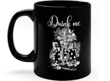 Load image into Gallery viewer, Alice&#39;s Drink Me 11oz Black Mug