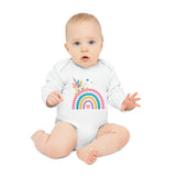 Load image into Gallery viewer, Baby Long-Sleeve Organic Bodysuit