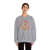 Load image into Gallery viewer, Christmas Peace Wreath Unisex Heavy Blend™ Crewneck Sweatshirt