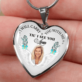 Load image into Gallery viewer, Carry You With Me Photo Memorial Necklace