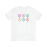 Load image into Gallery viewer, Candy Valentines Hearts Unisex Jersey Short Sleeve Tee