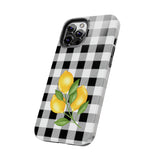 Load image into Gallery viewer, Buffalo Plaid Lemon Tough iPhone Cases