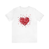 Load image into Gallery viewer, Confetti Valentine Heart Unisex Jersey Short Sleeve Tee