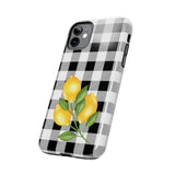 Load image into Gallery viewer, Buffalo Plaid Lemon Tough iPhone Cases