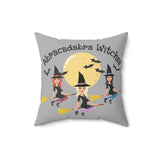 Load image into Gallery viewer, Abracadabra Witches Spun Polyester Square Pillow.