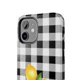 Load image into Gallery viewer, Buffalo Plaid Lemon Tough iPhone Cases