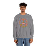 Load image into Gallery viewer, Christmas Peace Wreath Unisex Heavy Blend™ Crewneck Sweatshirt