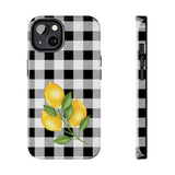 Load image into Gallery viewer, Buffalo Plaid Lemon Tough iPhone Cases