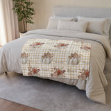 Load image into Gallery viewer, Blessed Thankful Family Autumn Soft Polyester Blanket