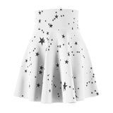 Load image into Gallery viewer, Black Stars Women&#39;s Skater Skirt (AOP).