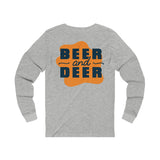 Load image into Gallery viewer, Beer &amp; Deer Unisex Jersey Long Sleeve Tee