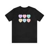 Load image into Gallery viewer, Candy Valentines Hearts Unisex Jersey Short Sleeve Tee