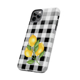 Load image into Gallery viewer, Buffalo Plaid Lemon Tough iPhone Cases