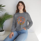 Load image into Gallery viewer, Christmas Peace Wreath Unisex Heavy Blend™ Crewneck Sweatshirt