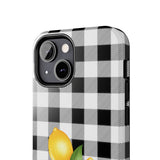 Load image into Gallery viewer, Buffalo Plaid Lemon Tough iPhone Cases