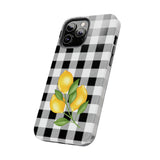 Load image into Gallery viewer, Buffalo Plaid Lemon Tough iPhone Cases